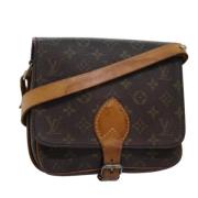 Pre-owned Canvas shoulder-bags Louis Vuitton Vintage , Brown , Dames