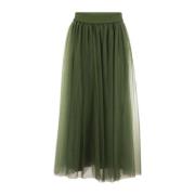 Elegante Losvallende Petticoat Rok Fabiana Filippi , Green , Dames