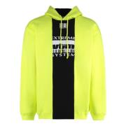 Geribbelde Katoenen Hoodie Vetements , Multicolor , Heren