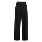 Wollen broek met zakken Acne Studios , Black , Dames