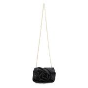 Roze Leren Clutch met Ketting Schouderband Burberry , Black , Dames