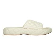 Geweven leren muilen Bottega Veneta , White , Dames