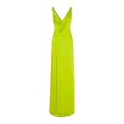 Elegante Jurk voor Stijlvolle Gelegenheden Fendi , Green , Dames