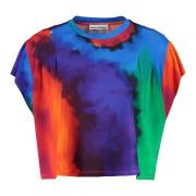 Multicolor Tie Dye Bedrukt T-Shirt Paco Rabanne , Multicolor , Dames