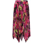 Elegante Zwarte Rok voor Vrouwen Versace , Multicolor , Dames