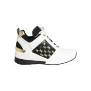 Georgie Sneakers met Metalen Logo Michael Kors , White , Dames