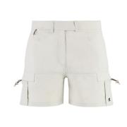 Nylon Shorts met Zakken K-Way , Beige , Dames