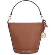 Korrelig Leren Bucket Tas met Afneembare Band Michael Kors , Brown , D...