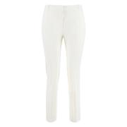 Slimme Sigarettenbroek met Zakken Pinko , White , Dames