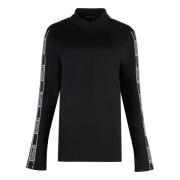 Lange mouwen top met logo print Wolford , Black , Dames