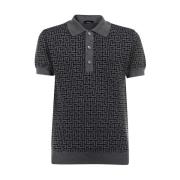 Klassieke Polo Shirt voor Mannen Balmain , Black , Heren