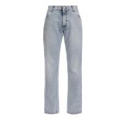 Klassieke Denim Jeans Balmain , Blue , Dames