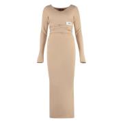 Elegante Jurk voor elke gelegenheid Dolce & Gabbana , Beige , Dames