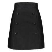 Jacquard motief rok met luipaardprint voering Dolce & Gabbana , Black ...