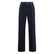 Straight-Leg Jeans, 100% Katoen Dolce & Gabbana , Blue , Dames