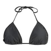 Verstelbare driehoekige bikinitop Ganni , Black , Dames