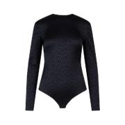 Stijlvolle TOP voor Modefans Versace , Black , Dames