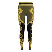 Goden Print Leggings Versace , Multicolor , Dames