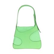 Cut Out Leather Shoulder Bag Salvatore Ferragamo , Green , Dames