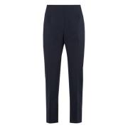 Hoge taille katoenen broek Peserico , Blue , Dames