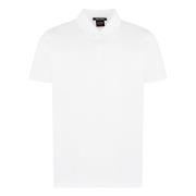 Katoenen Polo Shirt Geribbelde Kraag Paul & Shark , White , Heren