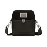 Messenger tas met logo plaat en sluiting Dolce & Gabbana , Black , Her...