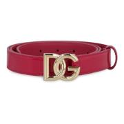 Patentleren Riem met DG-gesp Dolce & Gabbana , Pink , Dames