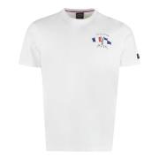 Katoenen Logo T-Shirt Paul & Shark , White , Heren