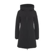 Zwarte Parka Aw24 Dameskleding Woolrich , Black , Dames