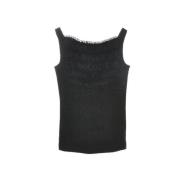 Pre-owned Wool tops Prada Vintage , Black , Dames