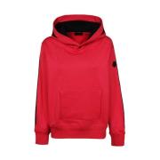 Geribbelde Katoenen Hoodie Moncler , Pink , Dames