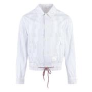 Gestreepte jas met overhemdkraag Thom Browne , Multicolor , Heren