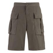 Katoenen Cargo Bermuda Shorts Aspesi , Gray , Heren