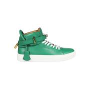 Leren hoge sneakers Buscemi , Green , Heren