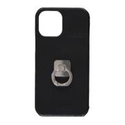 Metalen Leren Polyester iPhone Hoesje Ambush , Black , Dames