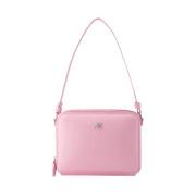 Leather shoulder-bags Courrèges , Pink , Dames