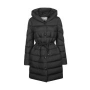 Lange donsjas met verstelbare taille Woolrich , Black , Dames