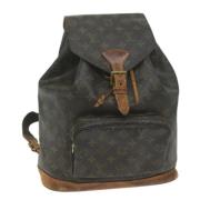 Pre-owned Canvas backpacks Louis Vuitton Vintage , Brown , Dames