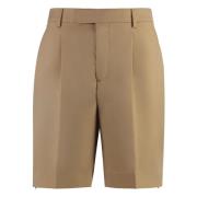 Wollen Bermuda Shorts Vetements , Beige , Heren