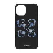 iPhone 12 Mini Hoesje met Pijlprint Off White , Black , Dames