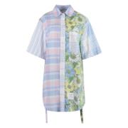 Bloemenprint Katoenen Overhemdjurk Thom Browne , Multicolor , Dames