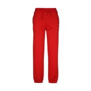 Katoenen Logo Sweatpants Msgm , Red , Dames