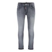 Washed-out Skater Jeans Dsquared2 , Gray , Heren