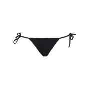 Logo Print Tie Side Bikini Hipster Dsquared2 , Black , Dames