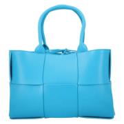 Leather totes Bottega Veneta , Blue , Dames