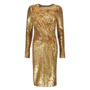 Jurk met Strass Steentjes Burberry , Yellow , Dames