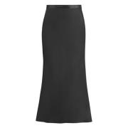 Midi Rok met Toon op Toon Print Calvin Klein , Black , Dames