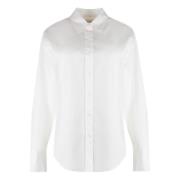 Relaxed Fit Katoenen Shirt Calvin Klein , White , Dames