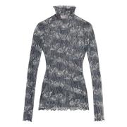 Bedrukte longsleeve top Emilio Pucci , Gray , Dames