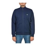 Blauwe Krokodil Logo Zip Sweater Lacoste , Blue , Heren